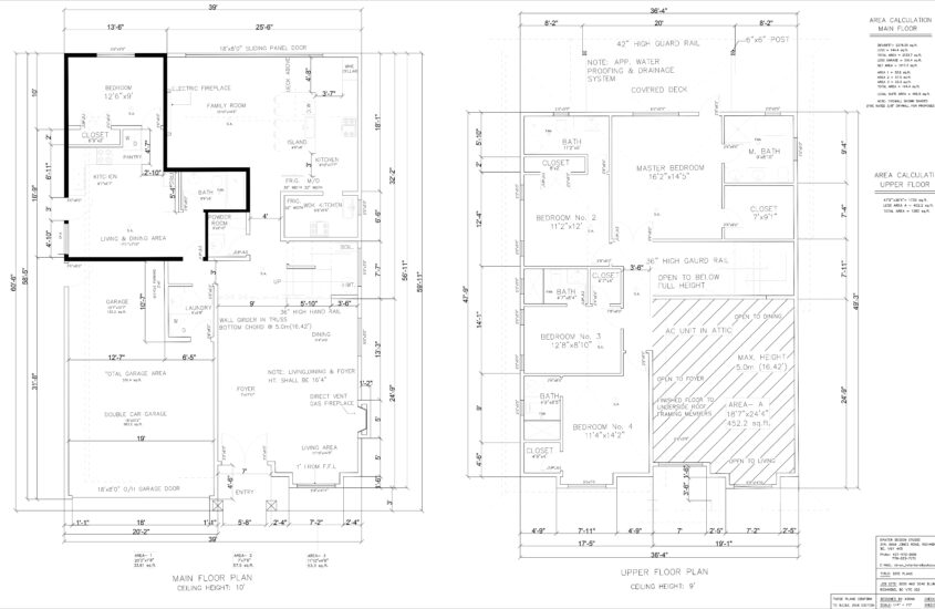 building permit drawing and applications